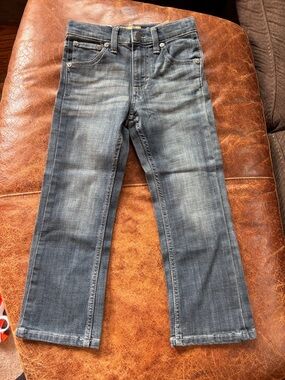 Wrangler Kids Straight-Leg Jeans in Faded Blue